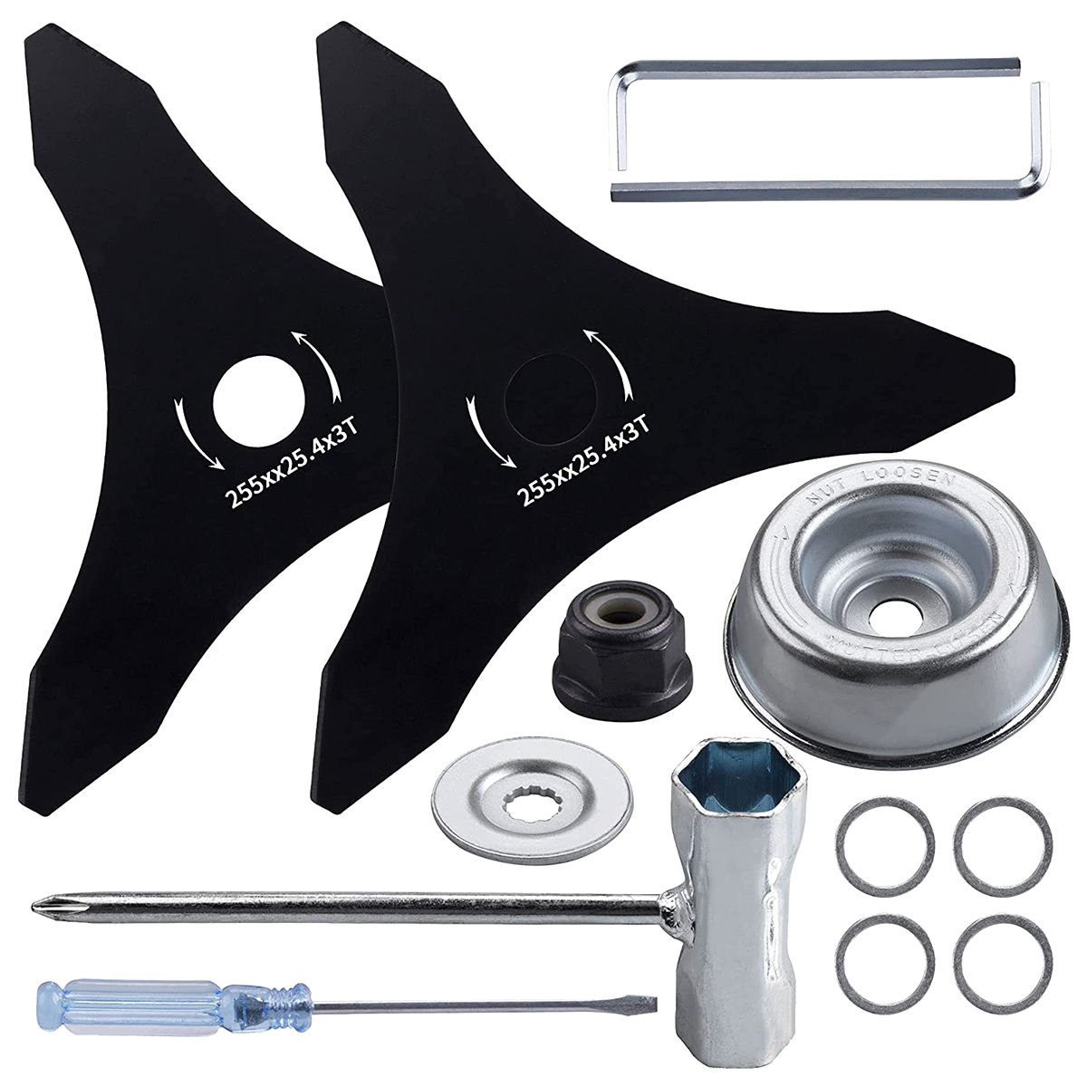 Dry Herb Vaping Accessories - Lame de débroussailleuse à 3 dents,