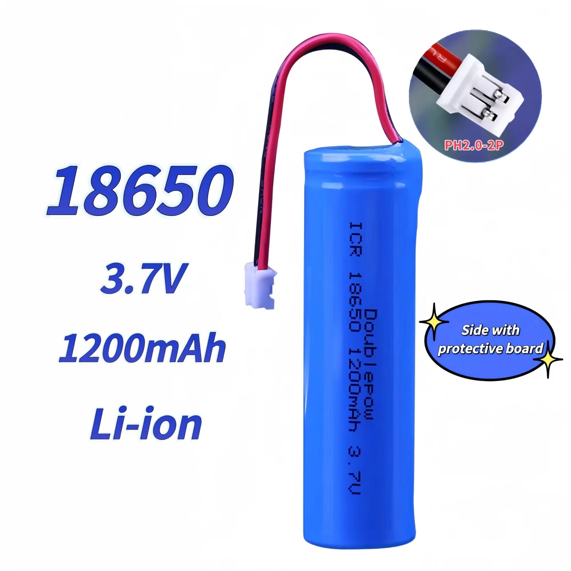 Vape Battery 18650 - Batterie au lithium rechargeable 18650 3.7V1200mAh
