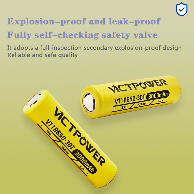 Vape Battery 18650 - 30A vidange continue Vicpower 18650-30T 3000mAh