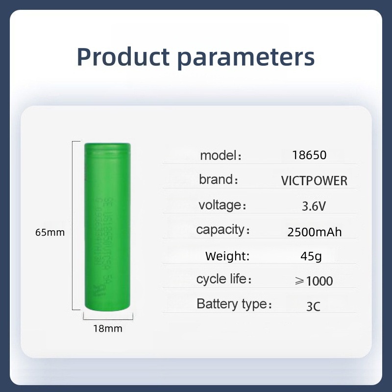 Vape Battery 18650 - Victpower Véritable batterie 18650 haute capacité