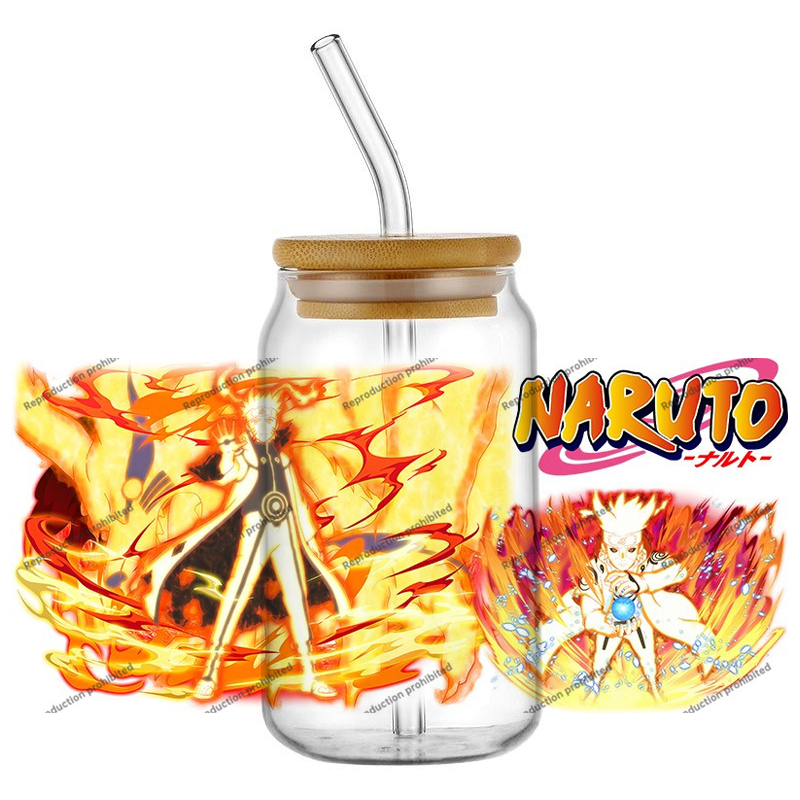 Rdta Tank Glass - Autocollants décoratifs 3D UV DTF Naruto,
