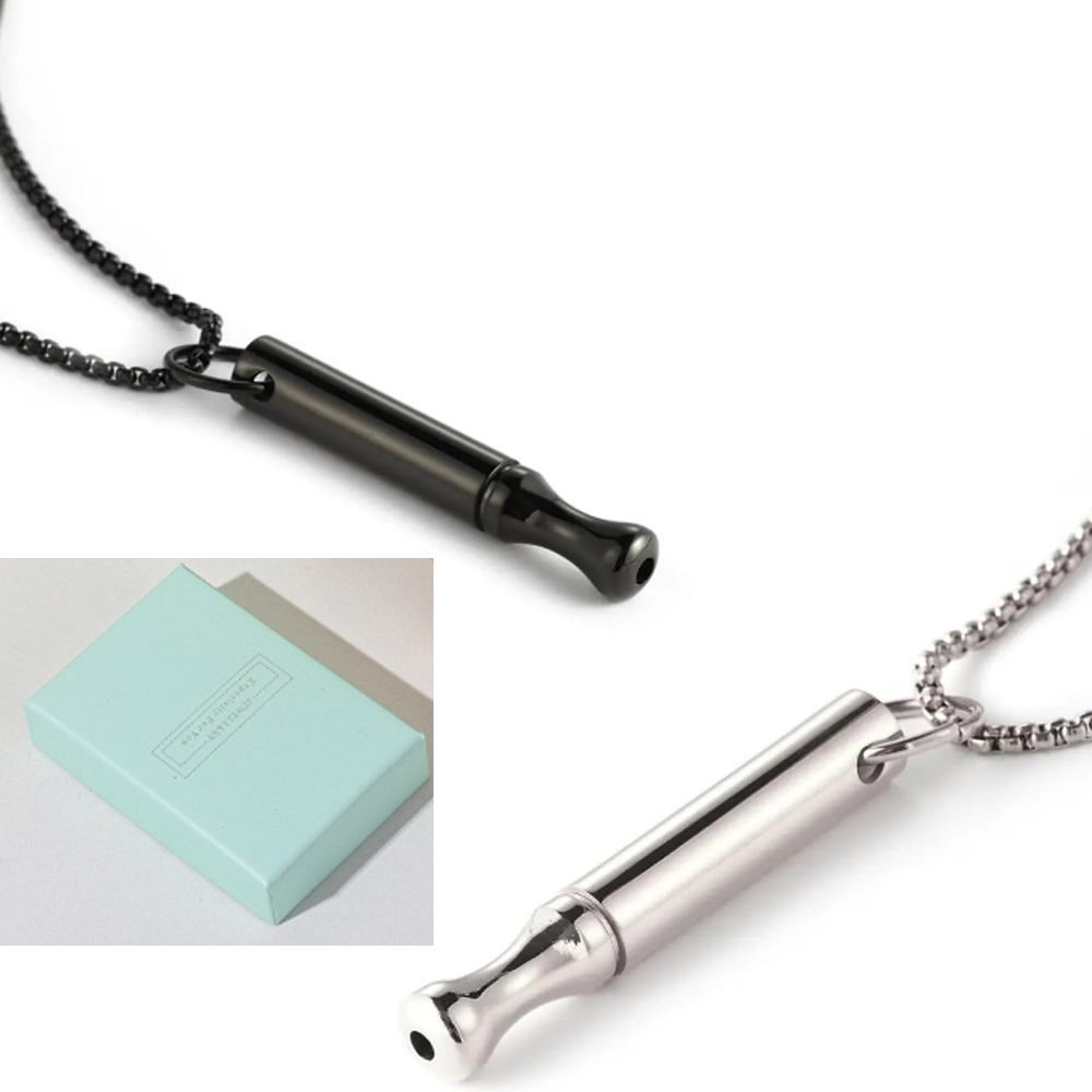 Vape Accessory - Collier respiratoire en acier titane pour