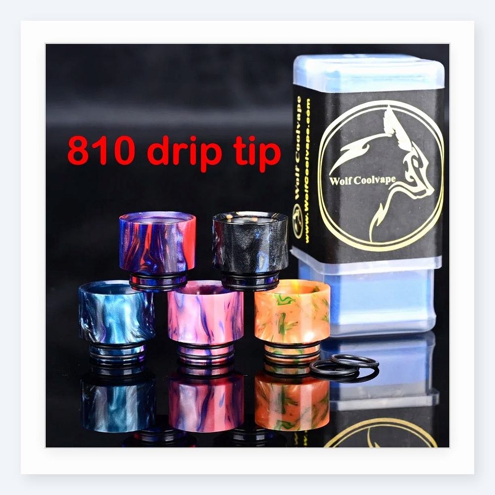 Embouts Wolfcoolvape 810 - Ens - Drip Tip Resin avis et prix