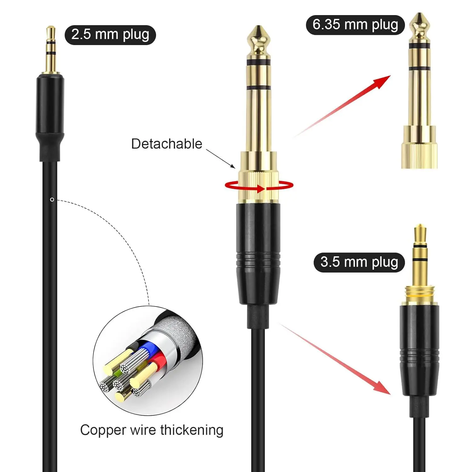 Câble Audio à ressort pour cas - Bose Headphone Qc45 avis et prix