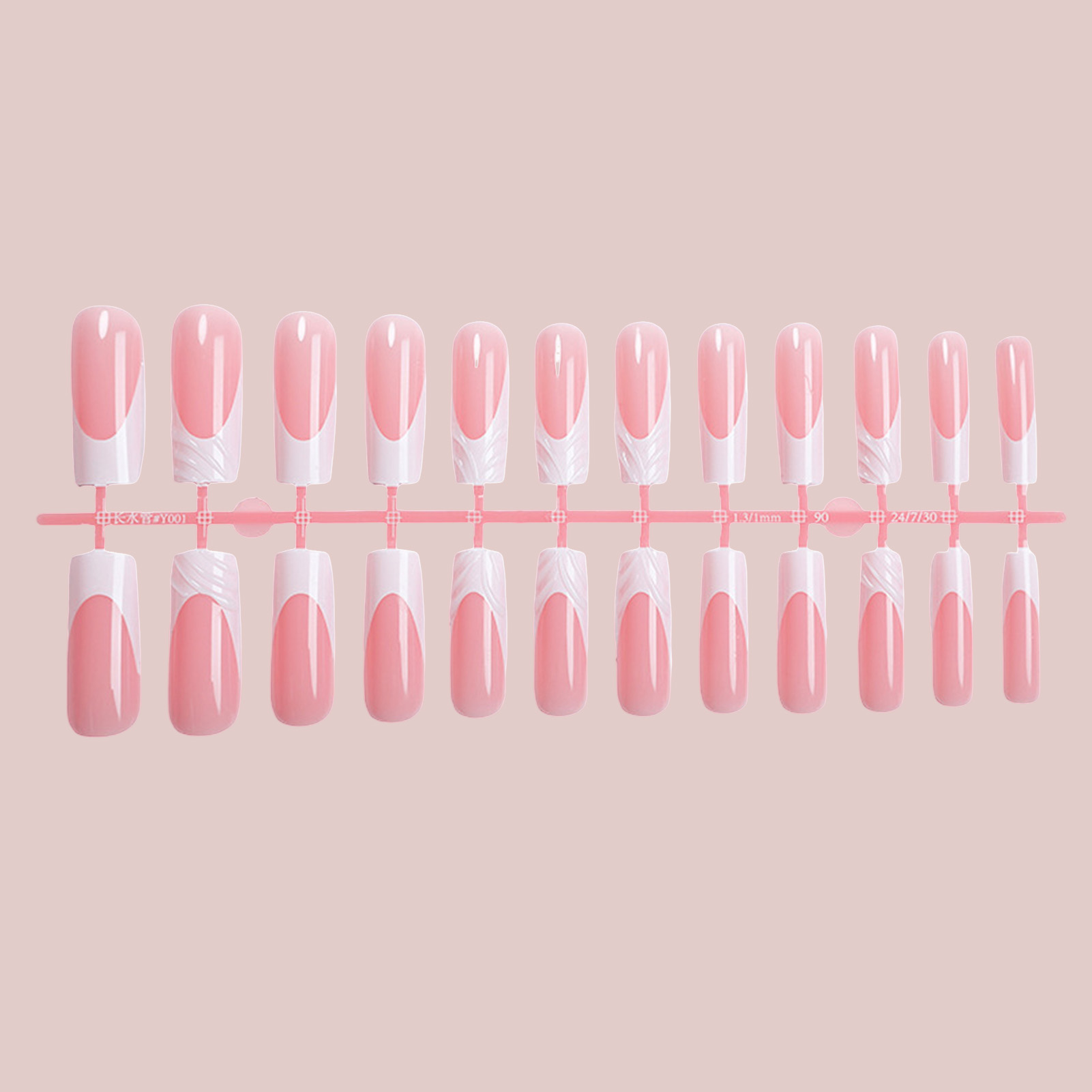 Lot de 24 faux ongles longs ca - Drip Tip Resin avis et prix
