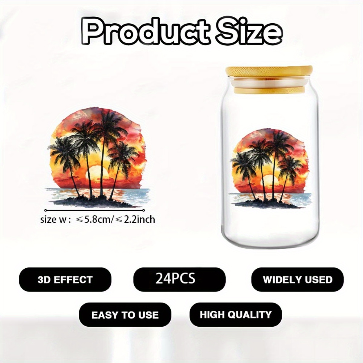 24 autocollants décoratifs UV  - Rdta Tank Glass avis et prix