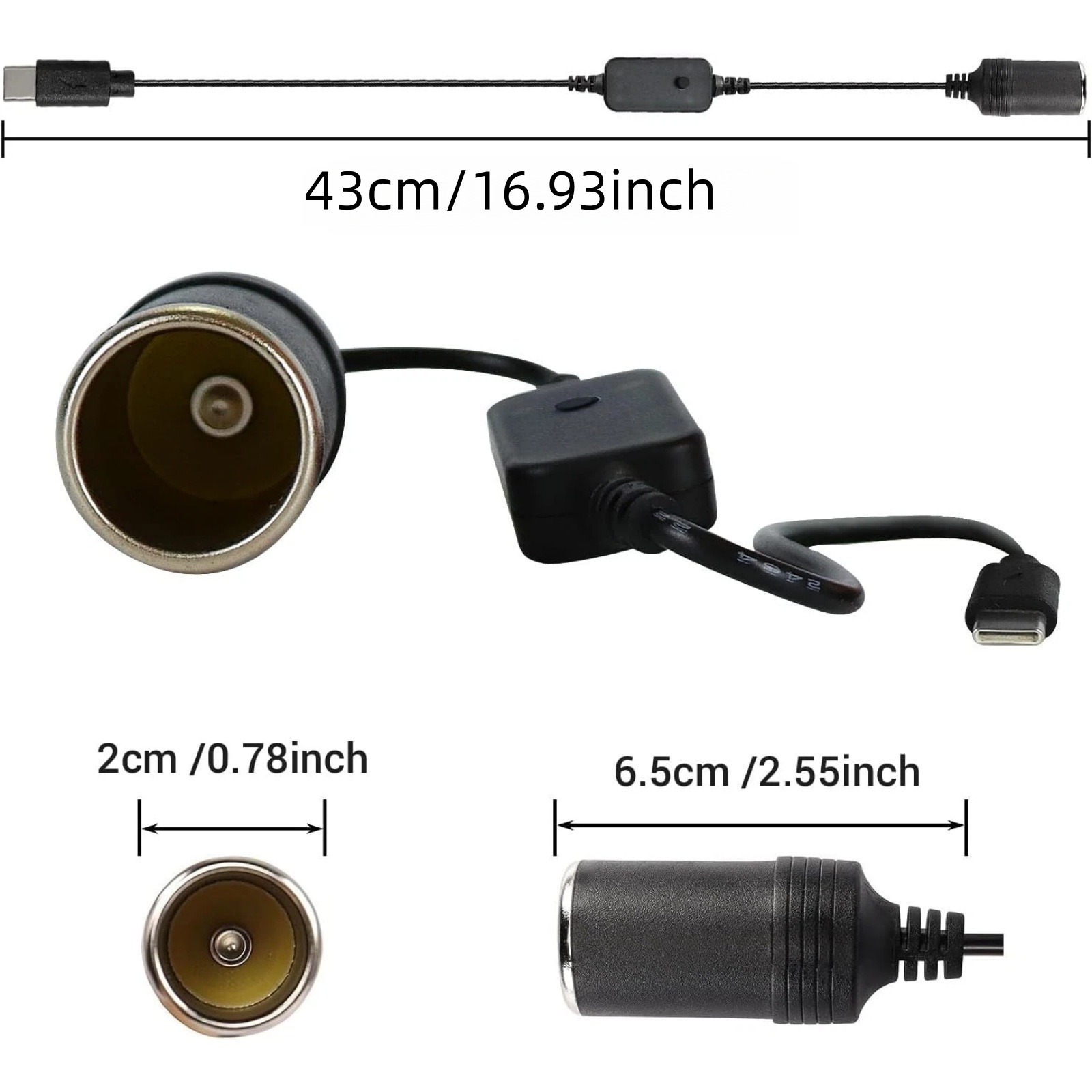 Adaptateur allume-cigare USB-C - Accessories Experts Vape avis et prix